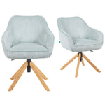 Mika-Luis 2er-Set - Polstersessel in Wildlederoptik, Cord, Webstoff