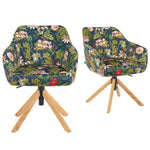 Mika-Luis 2er-Set - Polstersessel in Wildlederoptik, Cord, Webstoff