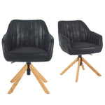 Mika-Luis 2er-Set - Polstersessel in Wildlederoptik, Cord, Webstoff