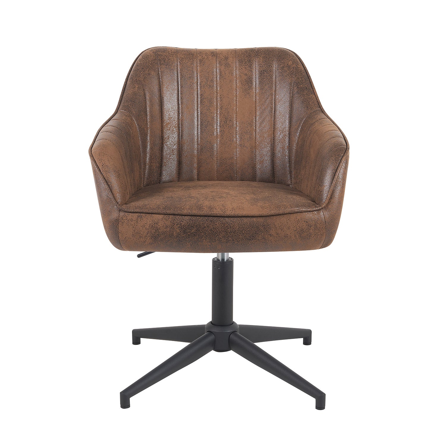 Esszimmerstuhl Mika-Caro 2er-Set | 360° drehbar | höhenverstellbar | Metall pulverbeschichtet Matt-Schwarz | DUBI Möbel