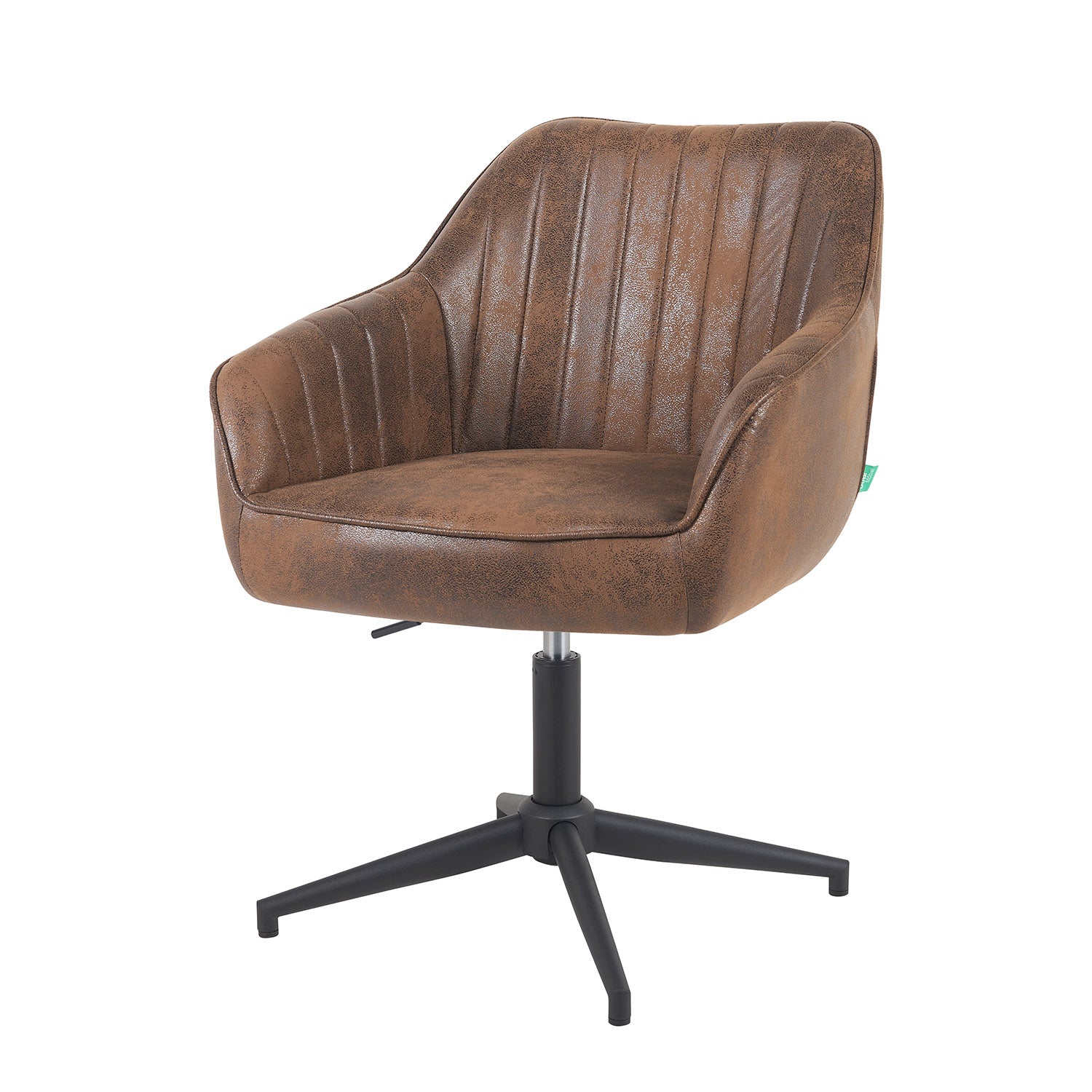 Esszimmerstuhl Mika-Caro 2er-Set | 360° drehbar | höhenverstellbar | Metall pulverbeschichtet Matt-Schwarz | DUBI Möbel