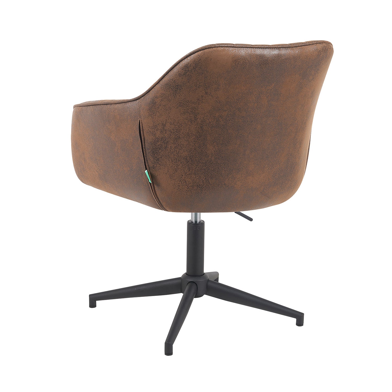 Esszimmerstuhl Mika-Caro 2er-Set | 360° drehbar | höhenverstellbar | Metall pulverbeschichtet Matt-Schwarz | DUBI Möbel