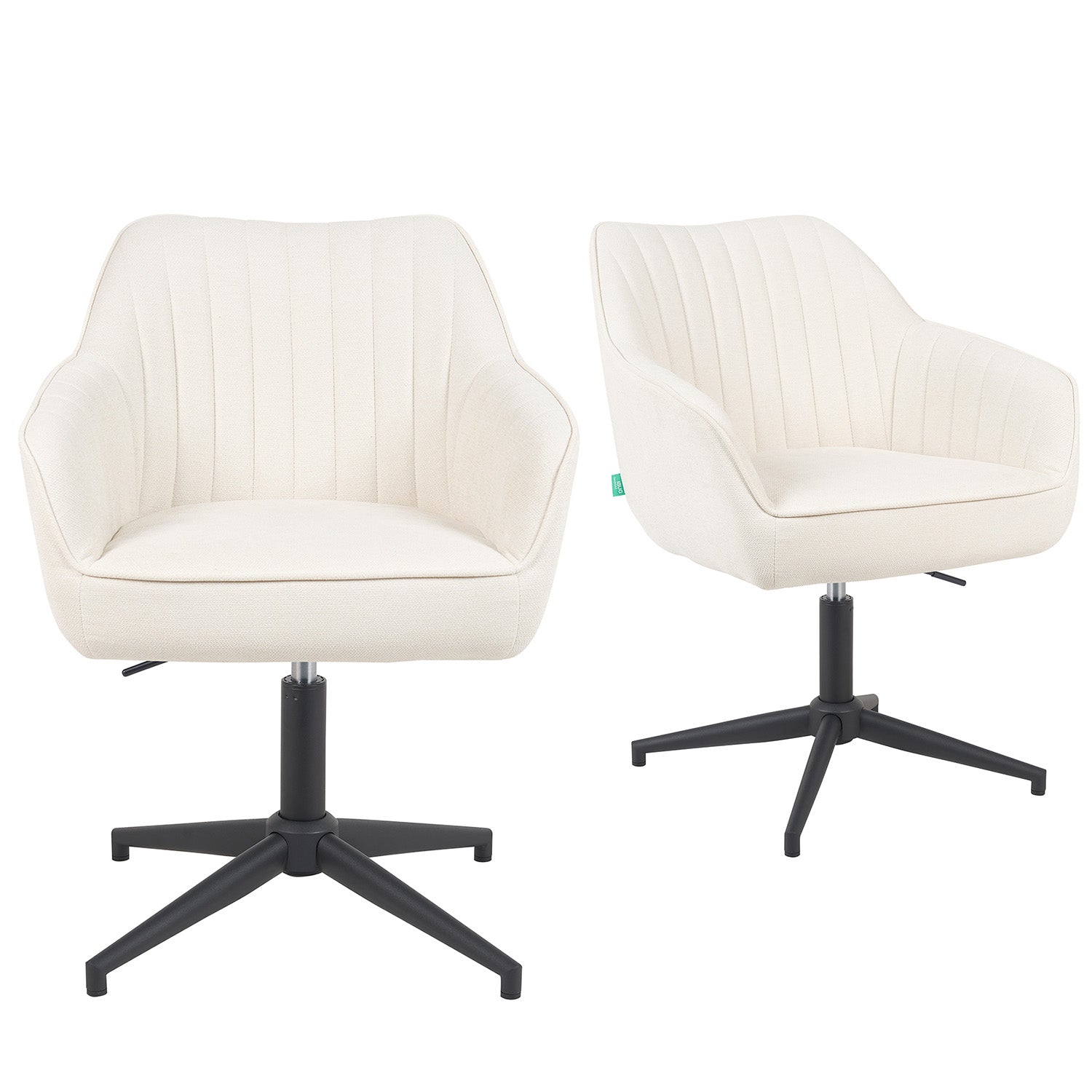 Mika-Maya 2er-Set - Drehsessel mit Federkern Polsterung