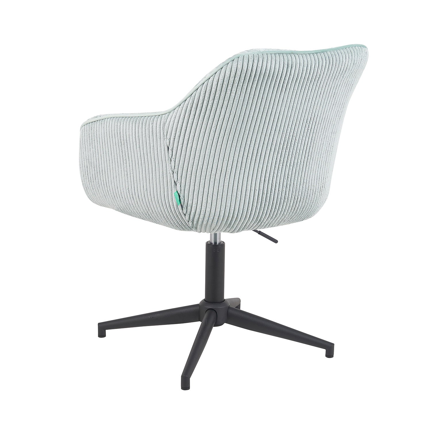 Esszimmerstuhl Mika-Caro 2er-Set | 360° drehbar | höhenverstellbar | Metall pulverbeschichtet Matt-Schwarz | DUBI Möbel