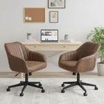 Mika-Elio 2er-Set - Chefsessel in Lederoptik