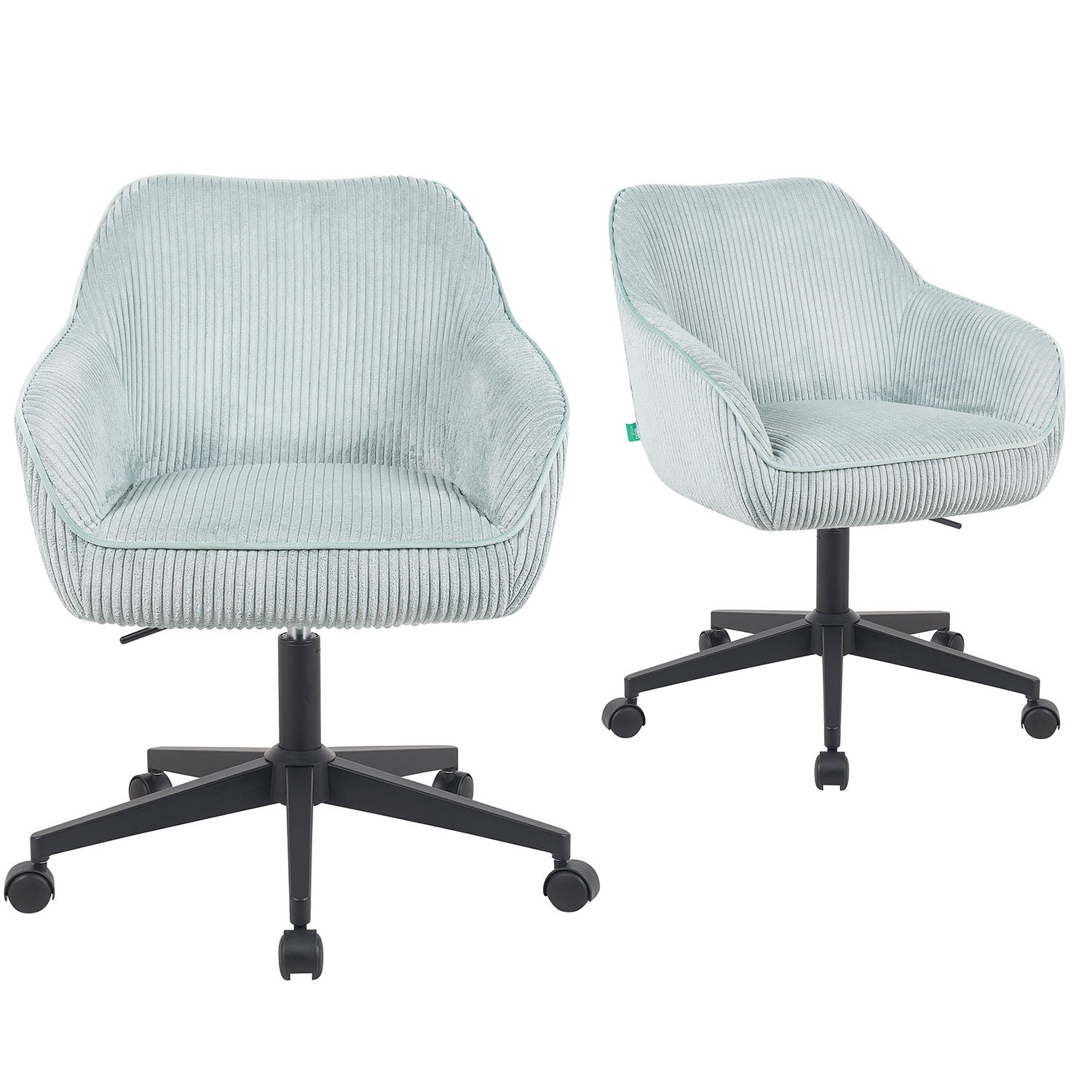 Mika-Elio 2er-Set - Chefsessel in Lederoptik