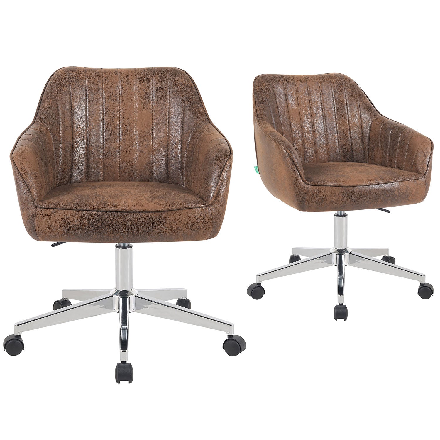 Mika-Elio 2er-Set - Chefsessel in Lederoptik