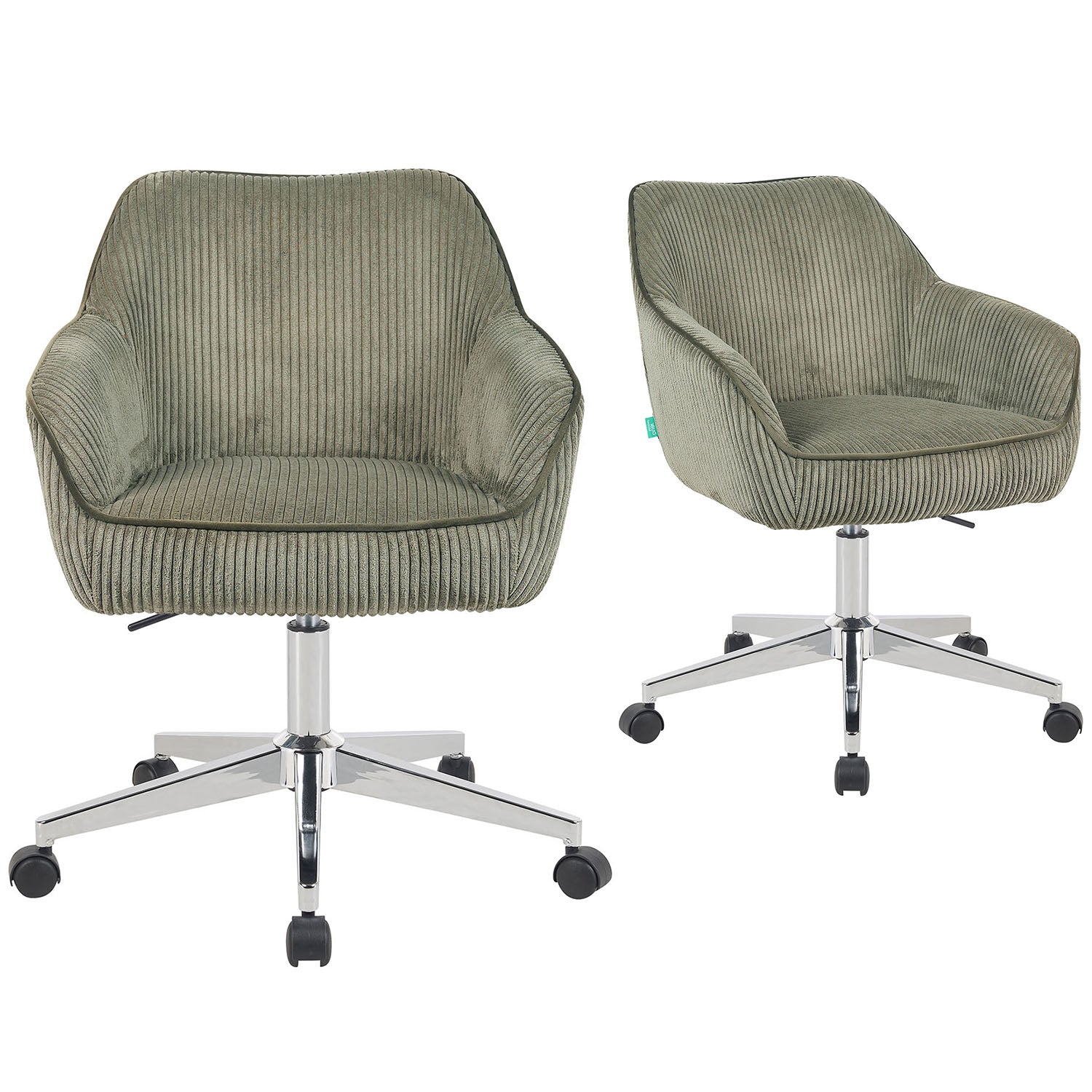 Mika-Elio 2er-Set - Chefsessel in Lederoptik