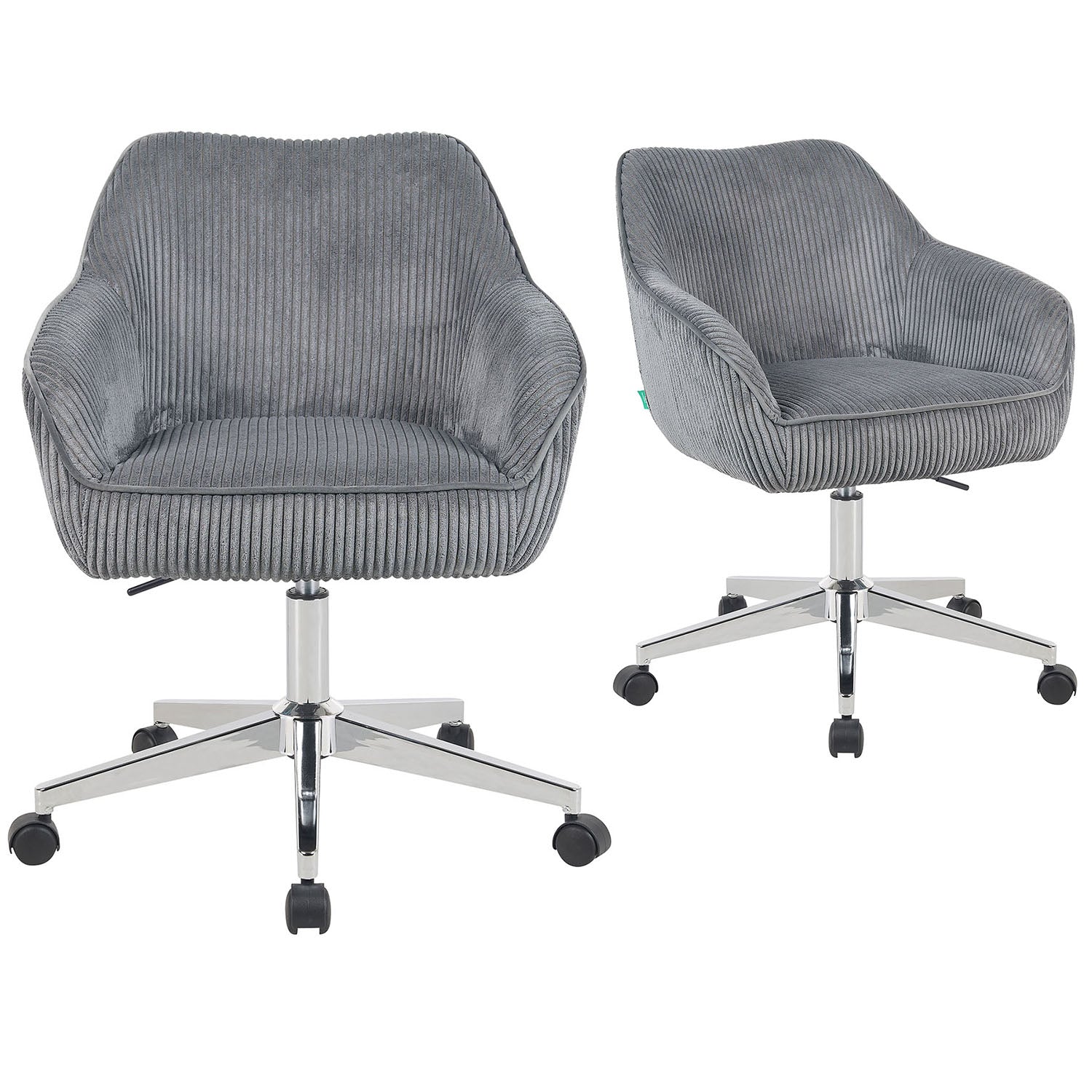 Mika-Elio 2er-Set - Chefsessel in Lederoptik