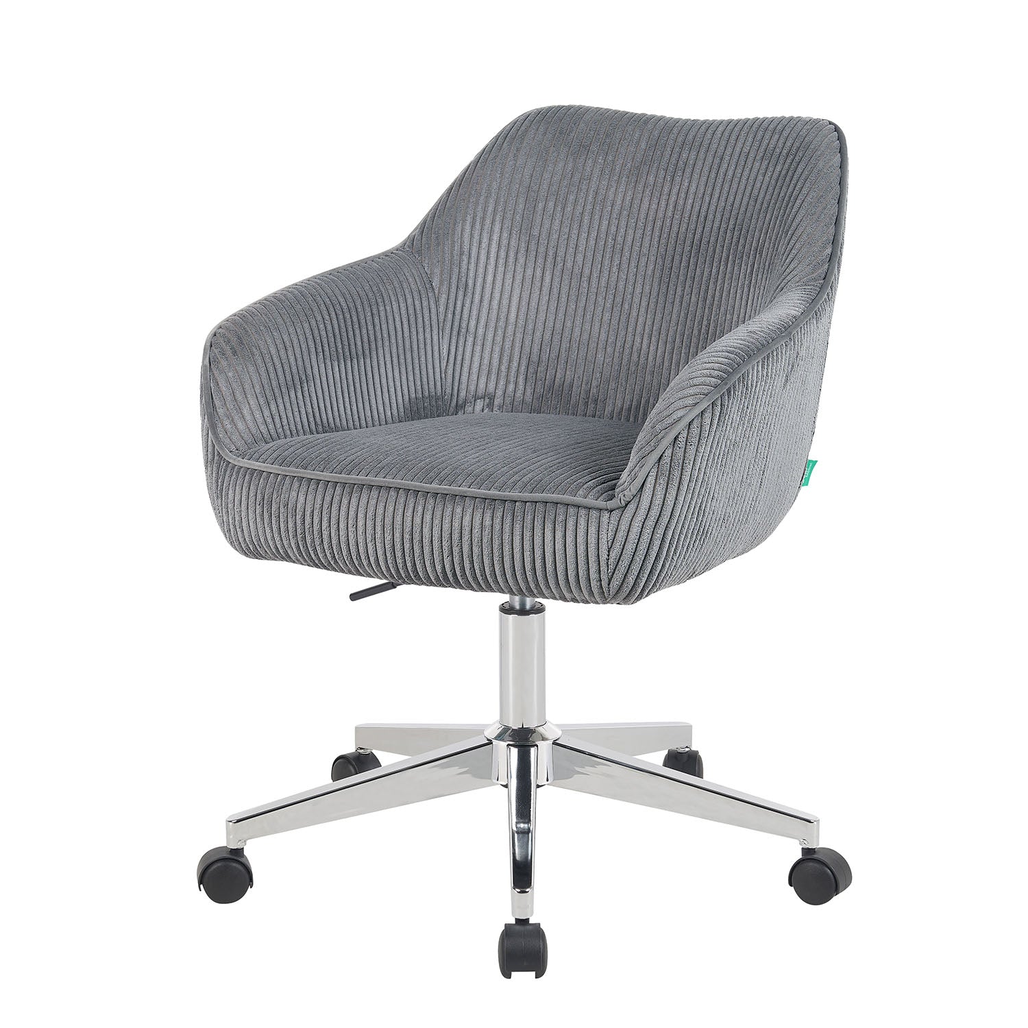Bürostuhl Mika-Noel 2er-Set | mit Rollen | 360° drehbar | höhenverstellbar | Chrom | DUBI Möbel