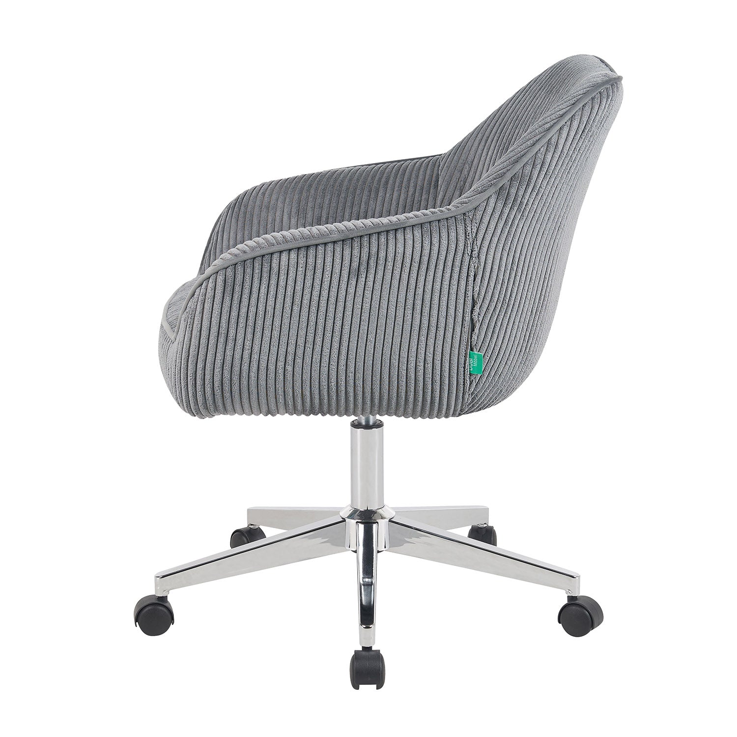 Bürostuhl Mika-Noel 2er-Set | mit Rollen | 360° drehbar | höhenverstellbar | Chrom | DUBI Möbel