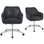 Mika-Elio 2er-Set - Chefsessel in Lederoptik