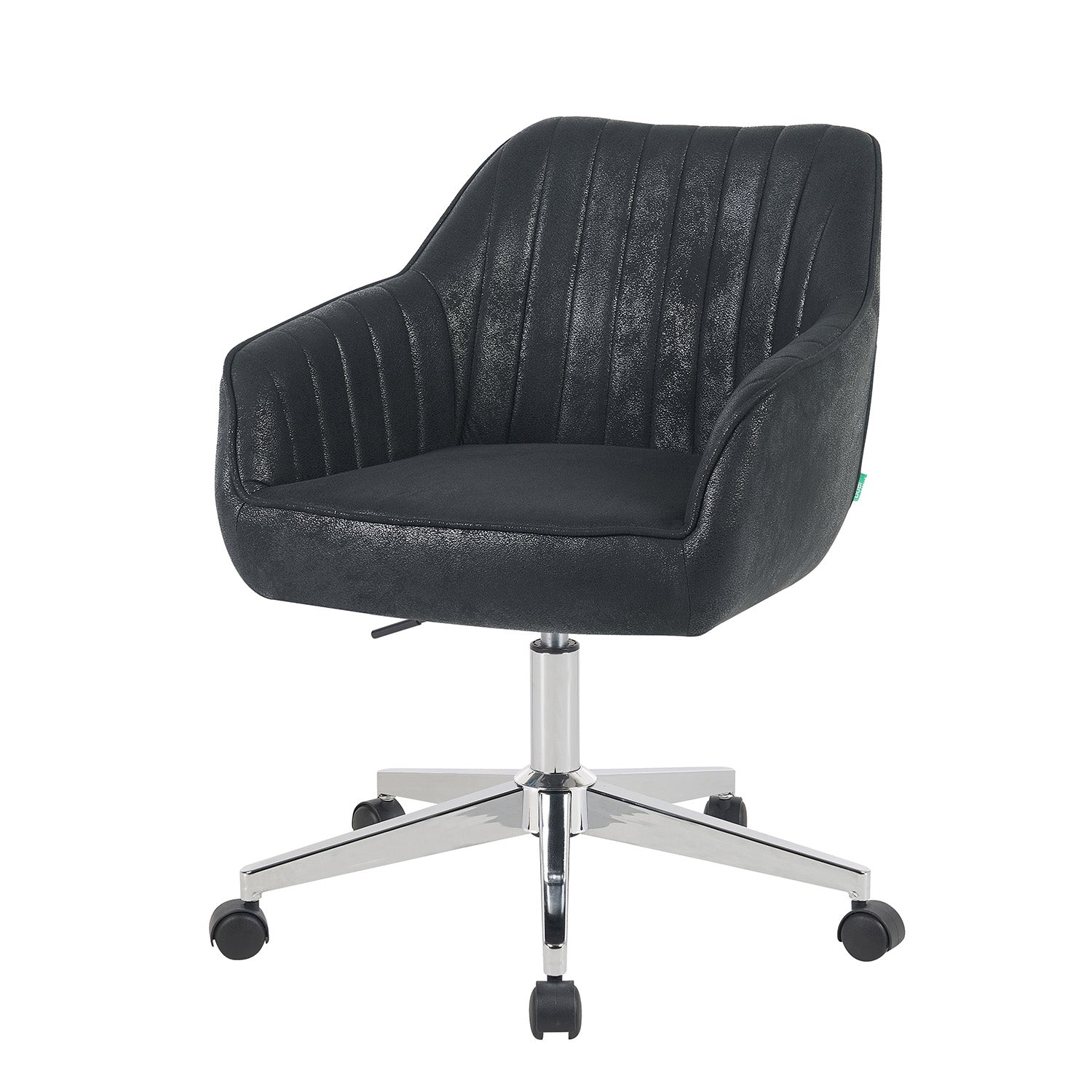 Bürostuhl Mika-Noel 2er-Set | mit Rollen | 360° drehbar | höhenverstellbar | Chrom | DUBI Möbel