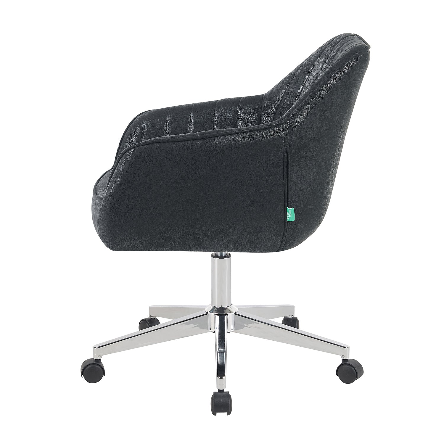 Bürostuhl Mika-Noel 2er-Set | mit Rollen | 360° drehbar | höhenverstellbar | Chrom | DUBI Möbel