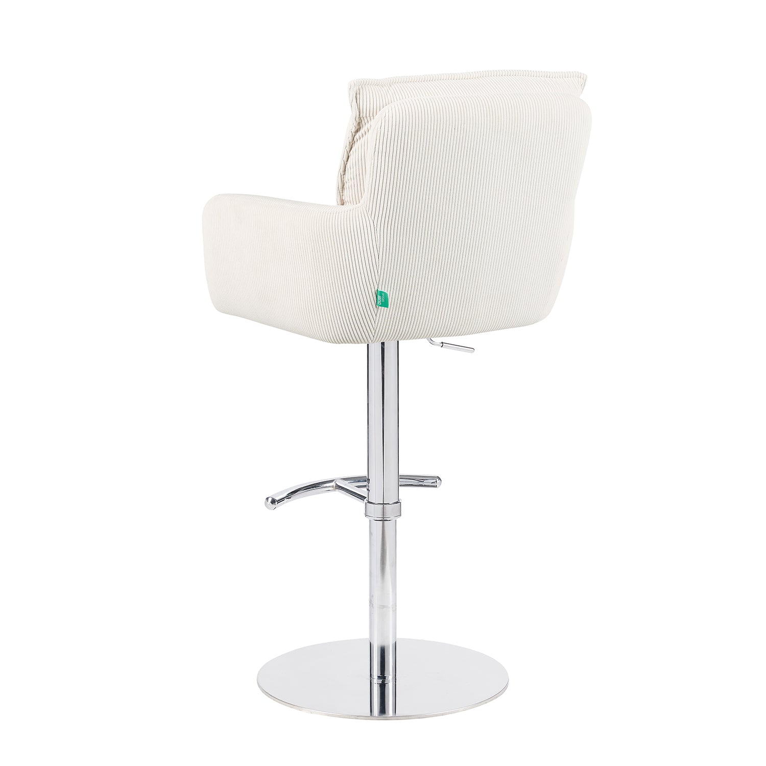 Barhocker Kira 2er-Set | Cord | Chromgestell höhenverstellbar | drehbar | DUBI Möbel