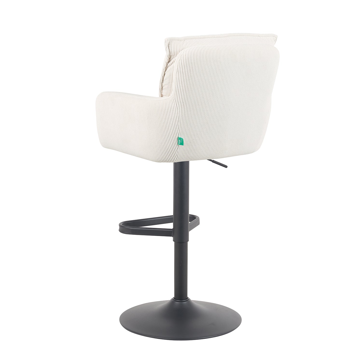 Barhocker Nova 2er-Set | Gestell Matt-Schwarz | drehbar | höhenverstellbar | DUBI Möbel