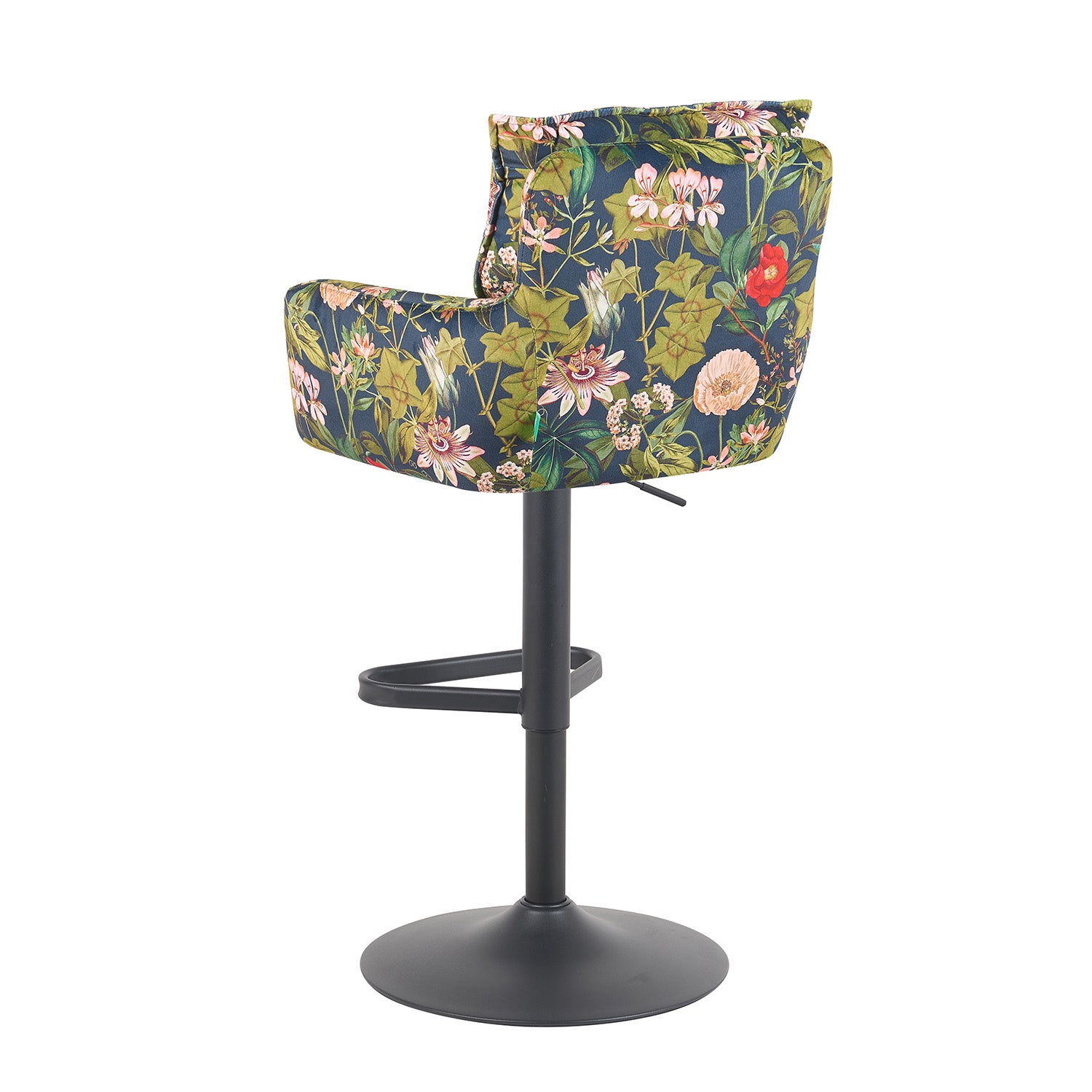 Barhocker Nova 2er-Set | Gestell Matt-Schwarz | drehbar | höhenverstellbar | DUBI Möbel