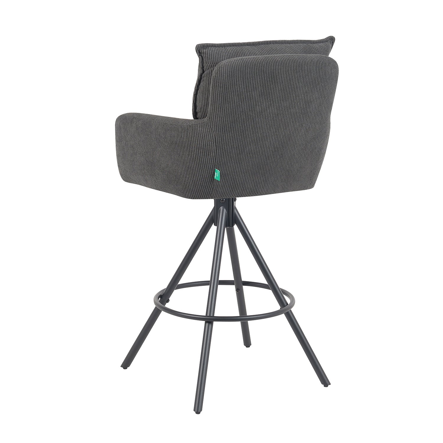 Barhocker Nila 2er-Set | Gestell Matt-Schwarz | drehbar | DUBI Möbel