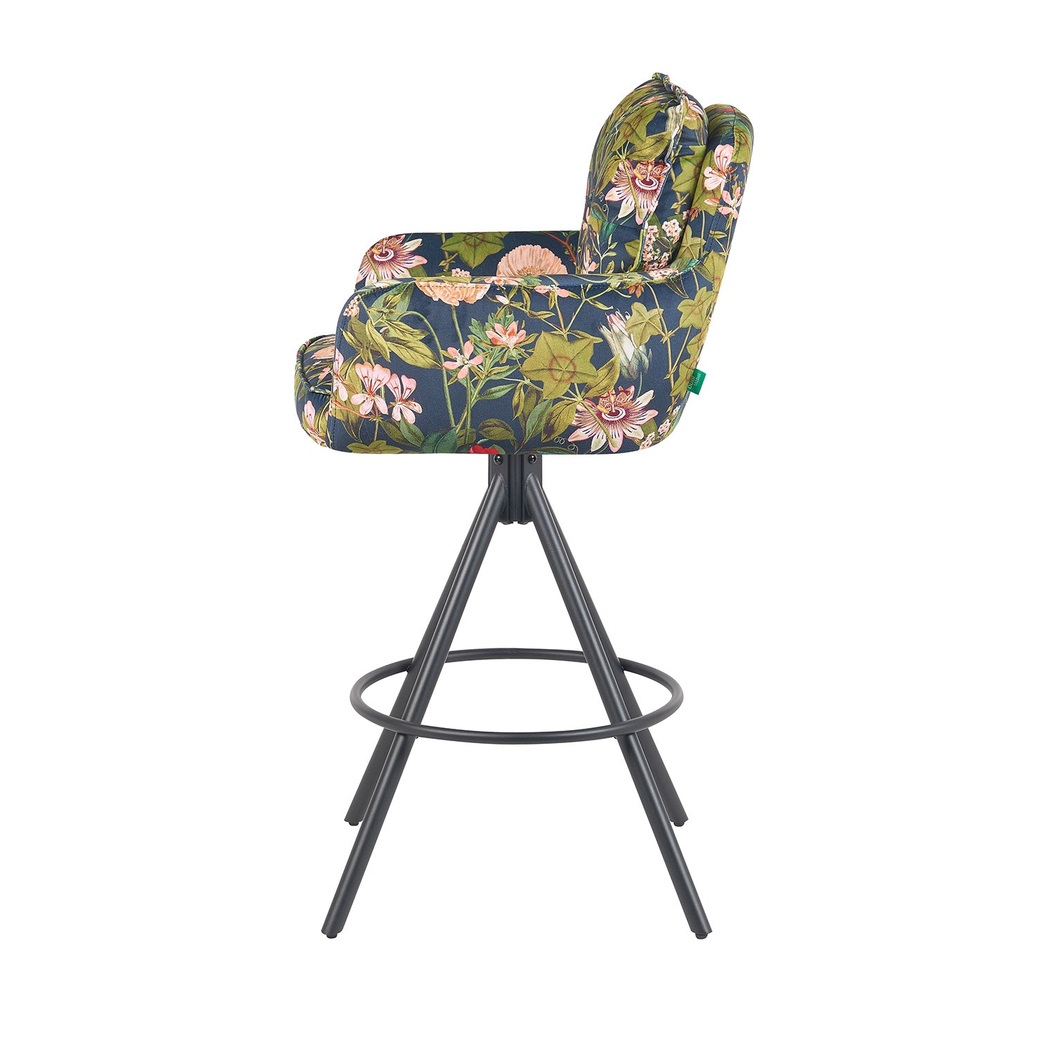 Barhocker Nila 2er-Set | Gestell Matt-Schwarz | drehbar | DUBI Möbel