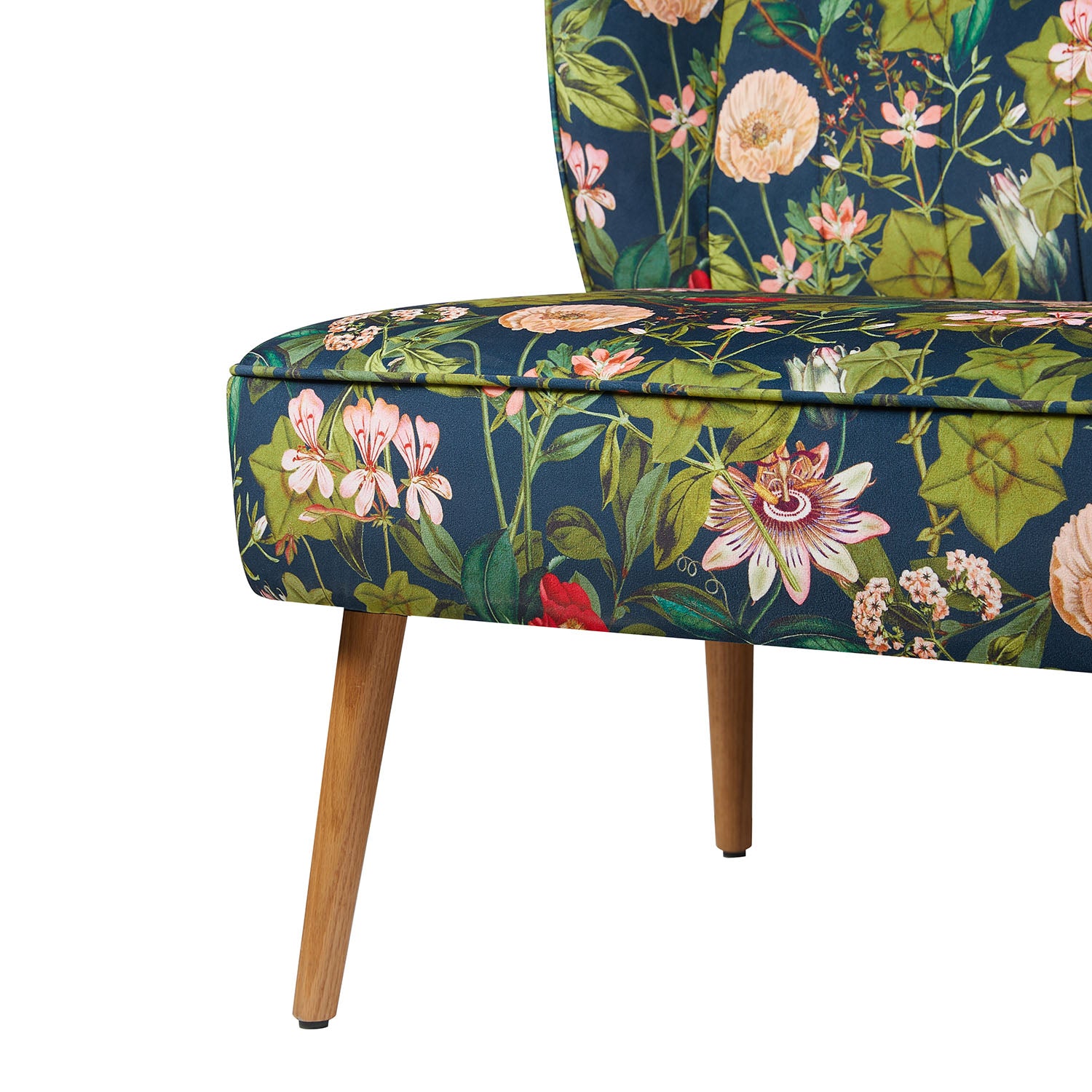 Esszimmerbank Sophia - gepolstert mit Federkern, Holzbeine aus Eiche