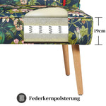 Esszimmerbank Sophia - gepolstert mit Federkern, Holzbeine aus Eiche