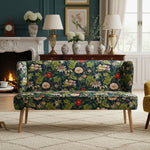 B-Ware Sitzbank Sophia, Blumen in 140cm, Federkernpolsterung