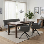 Esszimmerbank Emilia - Federkernpolsterung, mit Metallgestell