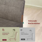 Esszimmerbank JOYCE - Federkernpolsterung, mit Metallgestell