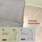 Esszimmerbank JOYCE - Federkernpolsterung, mit Metallgestell