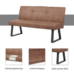 Esszimmerbank JOYCE - Federkernpolsterung, mit Metallgestell