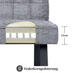 Esszimmerbank Clara - Federkernpolsterung, mit Metallgestell