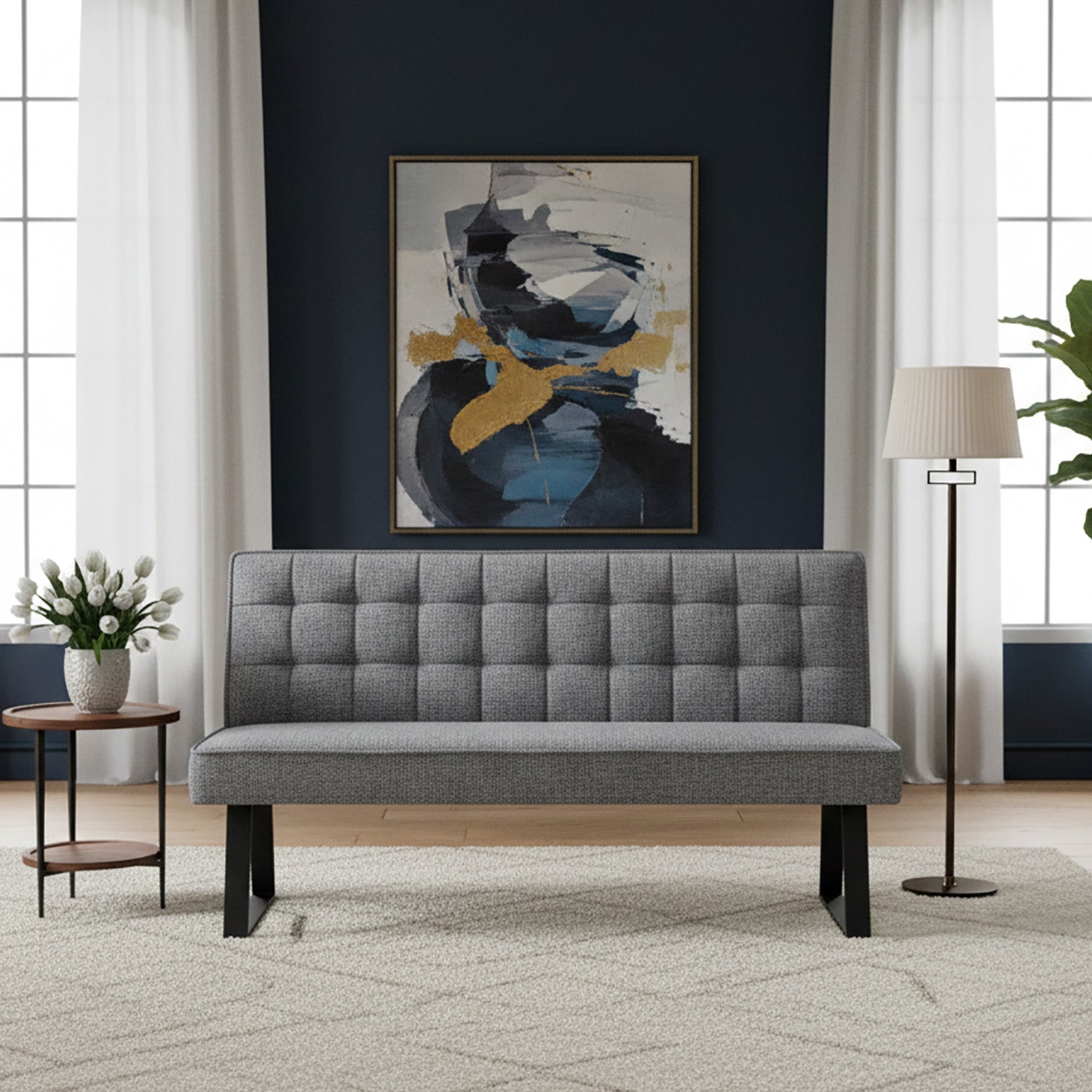 Esszimmerbank Clara - Federkernpolsterung, mit Metallgestell