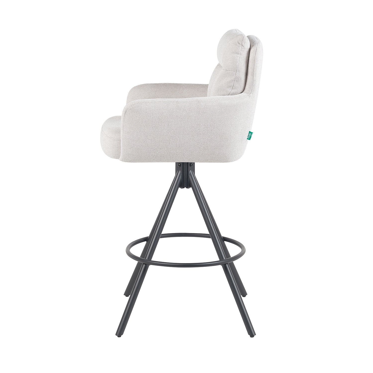 Barhocker Lio 2er-Set | Gestell Matt-Schwarz | drehbar | DUBI Möbel