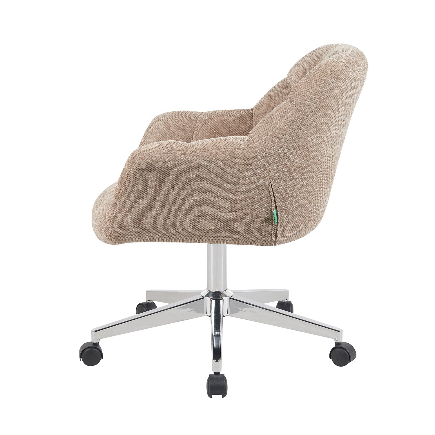 Bürostuhl Mika-Nio 2er-Set | mit Rollen | 360° drehbar | höhenverstellbar | Chrom | DUBI Möbel