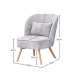 Wohnzimmersessel YOYO- Cocktailsessel mit Holzbeinen