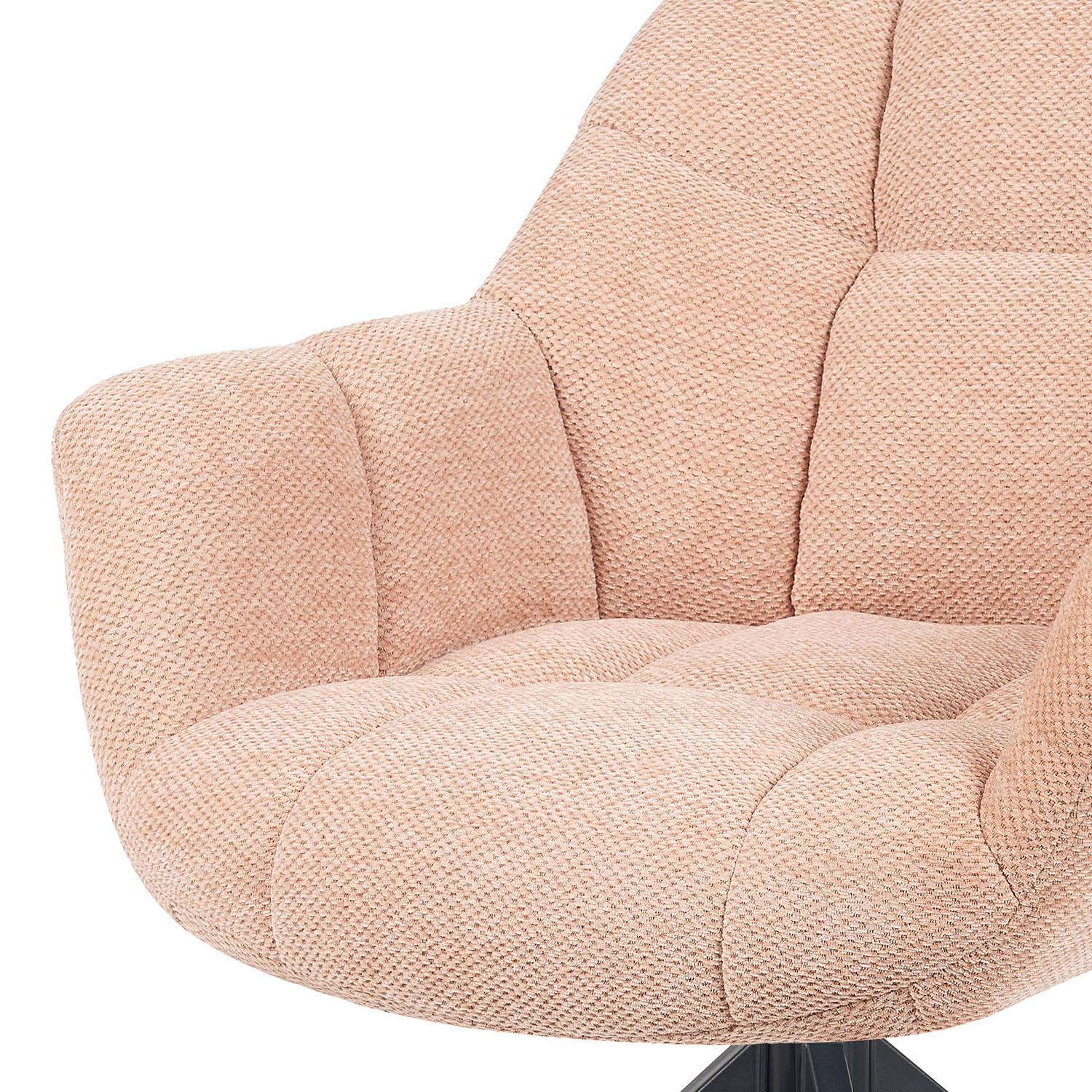Esszimmerstuhl Mika-Mila 2er-Set | 360° drehbar | Metall pulverbeschichtet Matt-Schwarz | DUBI Möbel