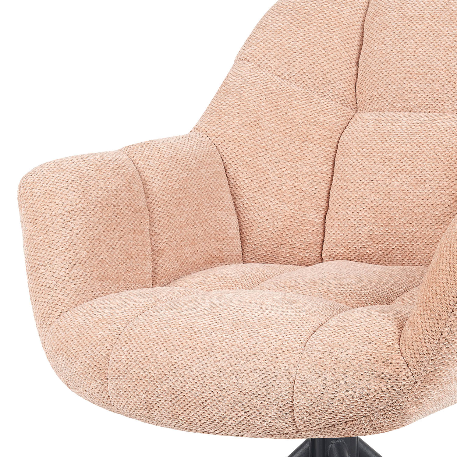 Esszimmerstuhl Mika-Luka 2er-Set | 360° drehbar | Metall pulverbeschichtet Matt Schwarz | DUBI Möbel