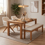 Polsterstuhl Daisy 1er Set-Drehstuhl mit Massivholz Gestell