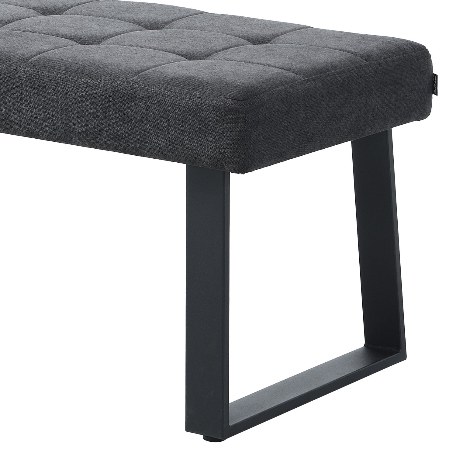 Sitzbank SIGFRID – Esszimmerbank mit Rückenlehne & Metallgestell