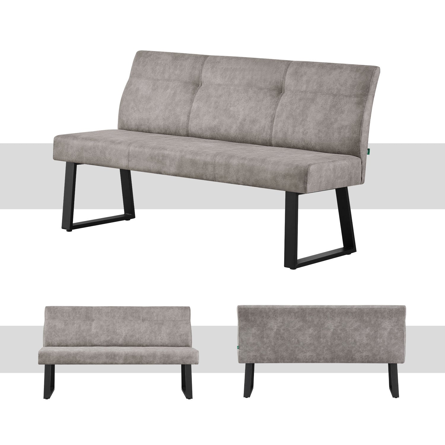 B-Ware Sitzbank EMMA, Grau, 160 cm