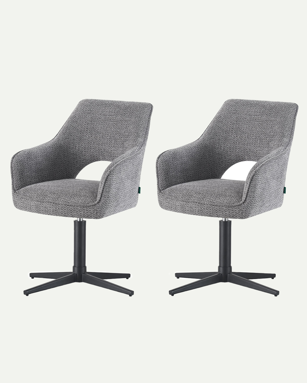 Dining chair Retrobliss B02 360° rotatable (set of 2)
