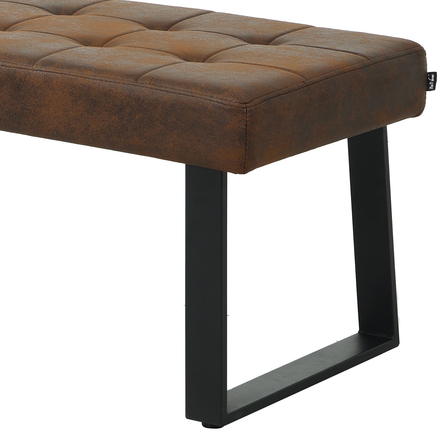 Sitzbank SIGFRID – Esszimmerbank mit Rückenlehne & Metallgestell