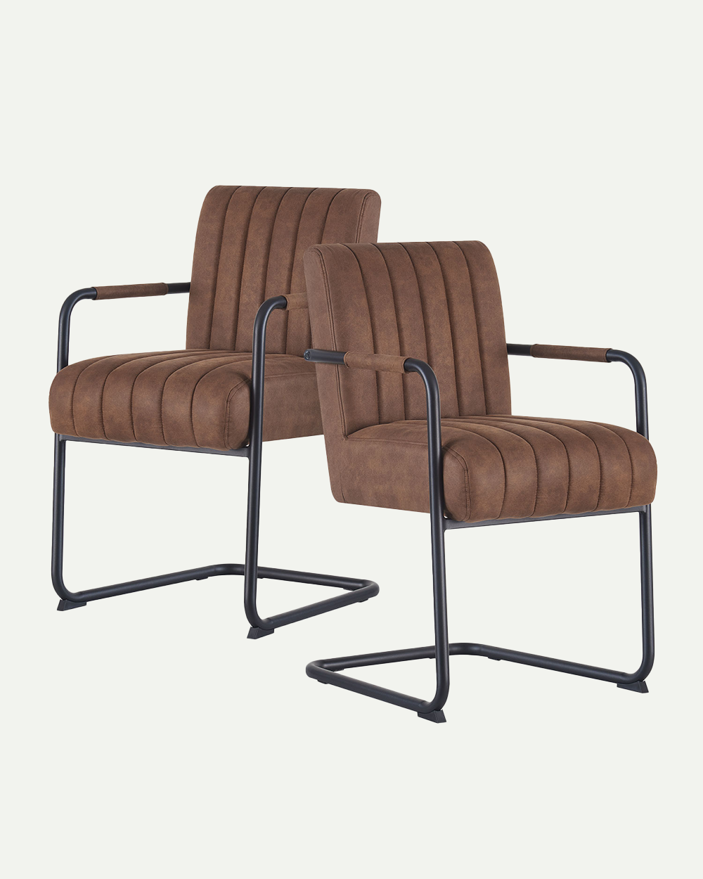 Chaise en porte-à-faux BEN (lot de 2) | B06 Grâce Dynamique