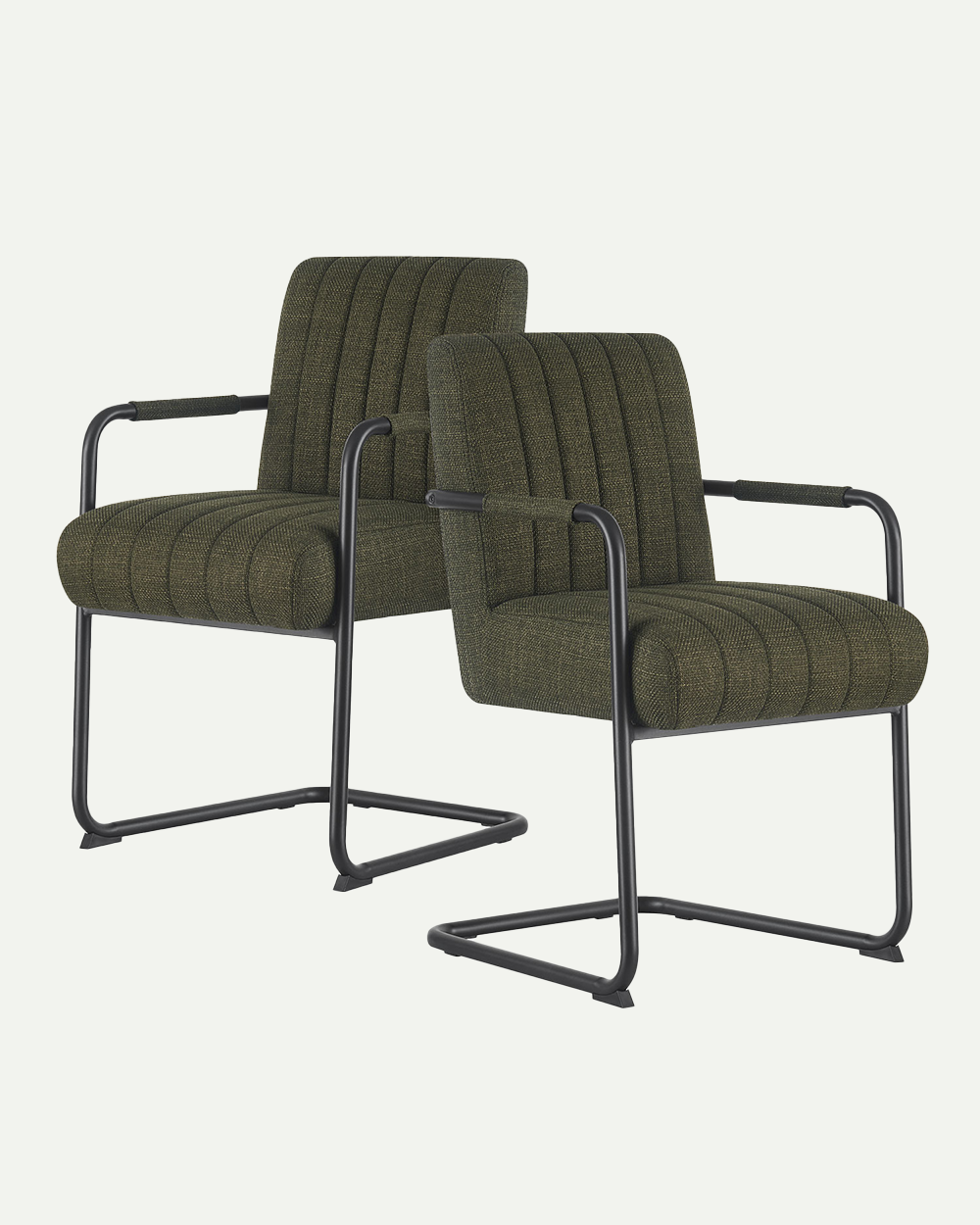 Chaise en porte-à-faux BEN (lot de 2) | B06 Grâce Dynamique