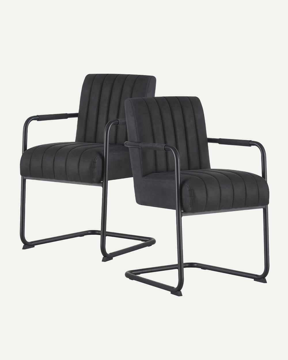 Chaise en porte-à-faux BEN (lot de 2) | B06 Grâce Dynamique