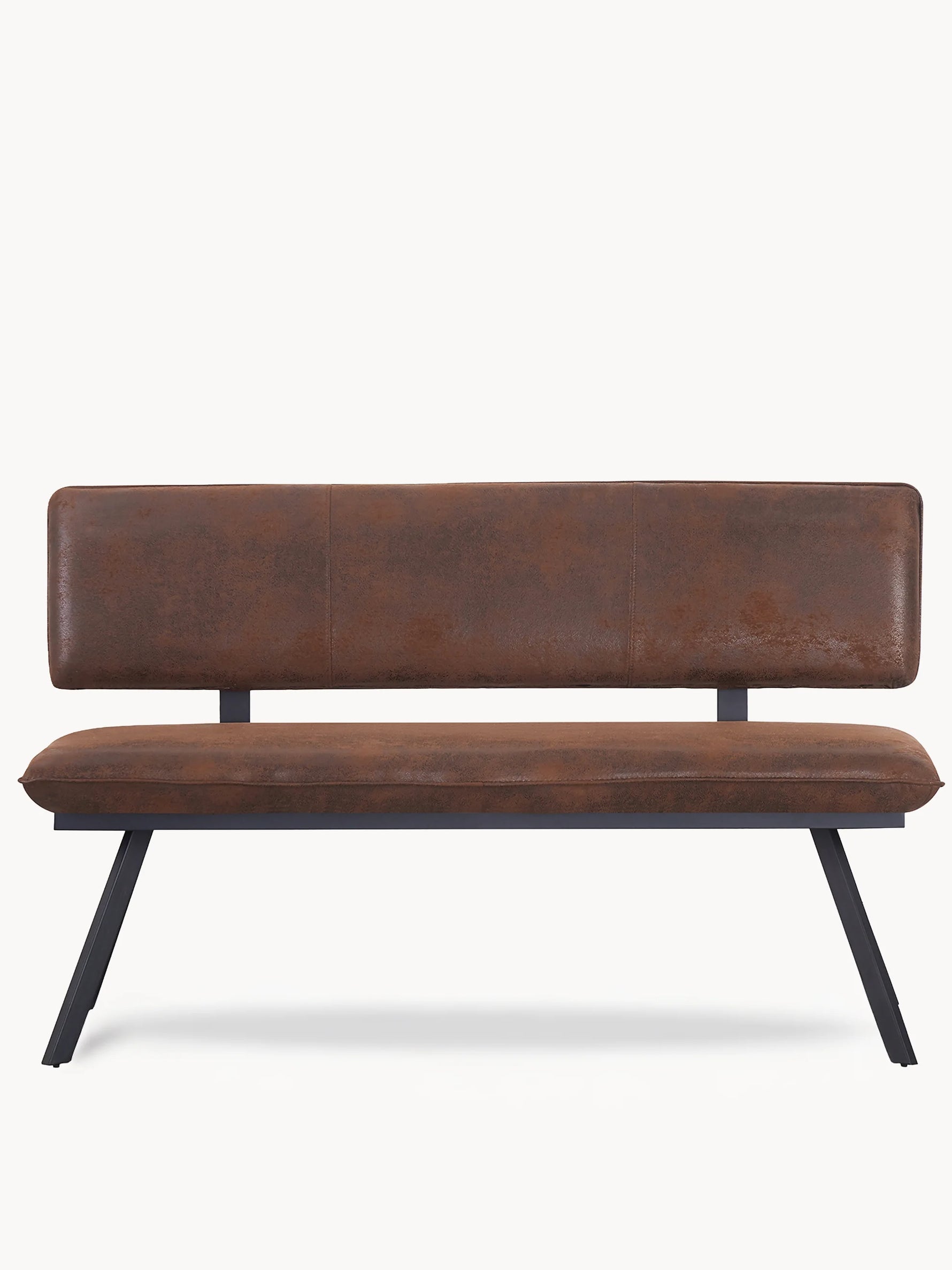 Sitzbank JUNA – Esszimmerbank mit Rückenlehne & Metallgestell