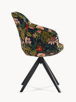 Esszimmerstuhl ARVIT – Drehbarer Stuhl mit Armlehnen & Cord oder Wildlederoptik | B&D home