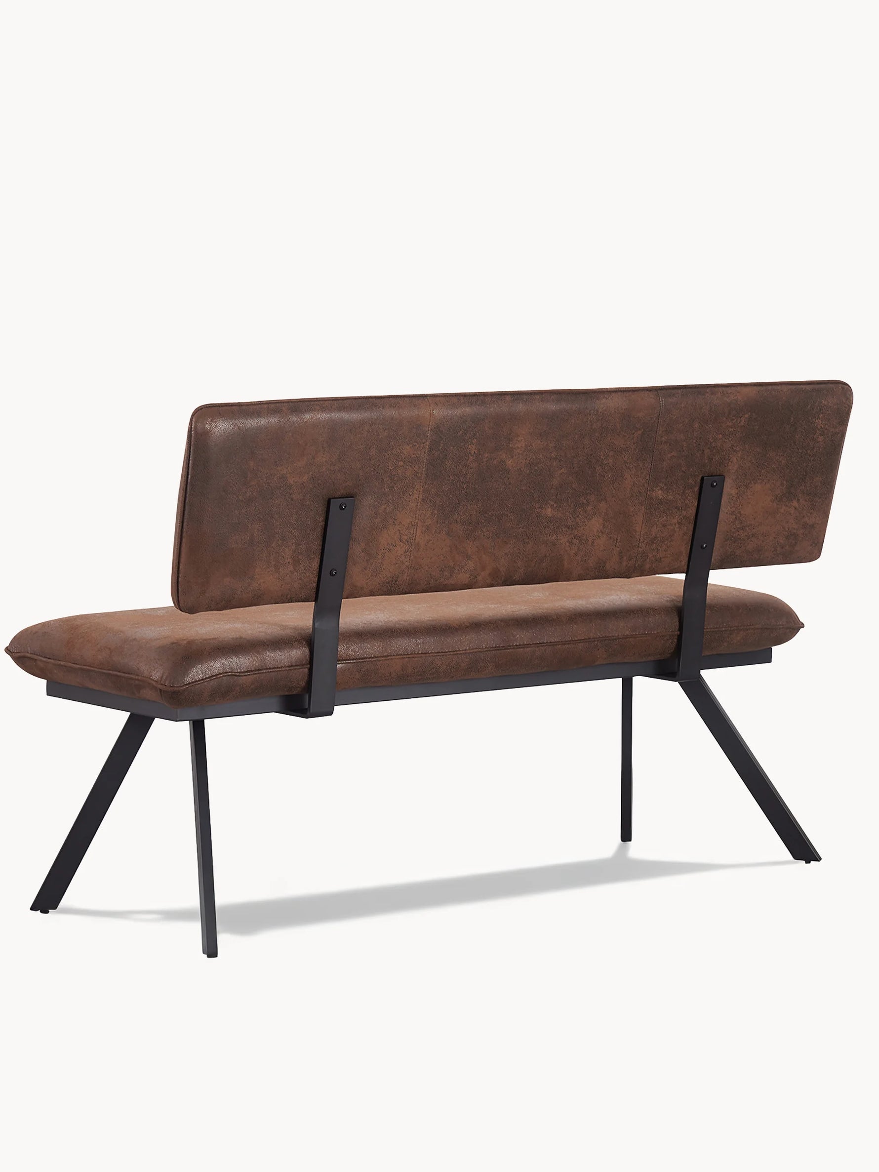 Sitzbank JUNA – Esszimmerbank mit Rückenlehne & Metallgestell