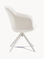 Esszimmerstuhl ARVIT – Drehbarer Stuhl mit Armlehnen & Cord oder Wildlederoptik | B&D home