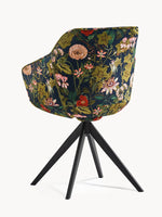 Esszimmerstuhl ARVIT – Drehbarer Stuhl mit Armlehnen & Cord oder Wildlederoptik | B&D home